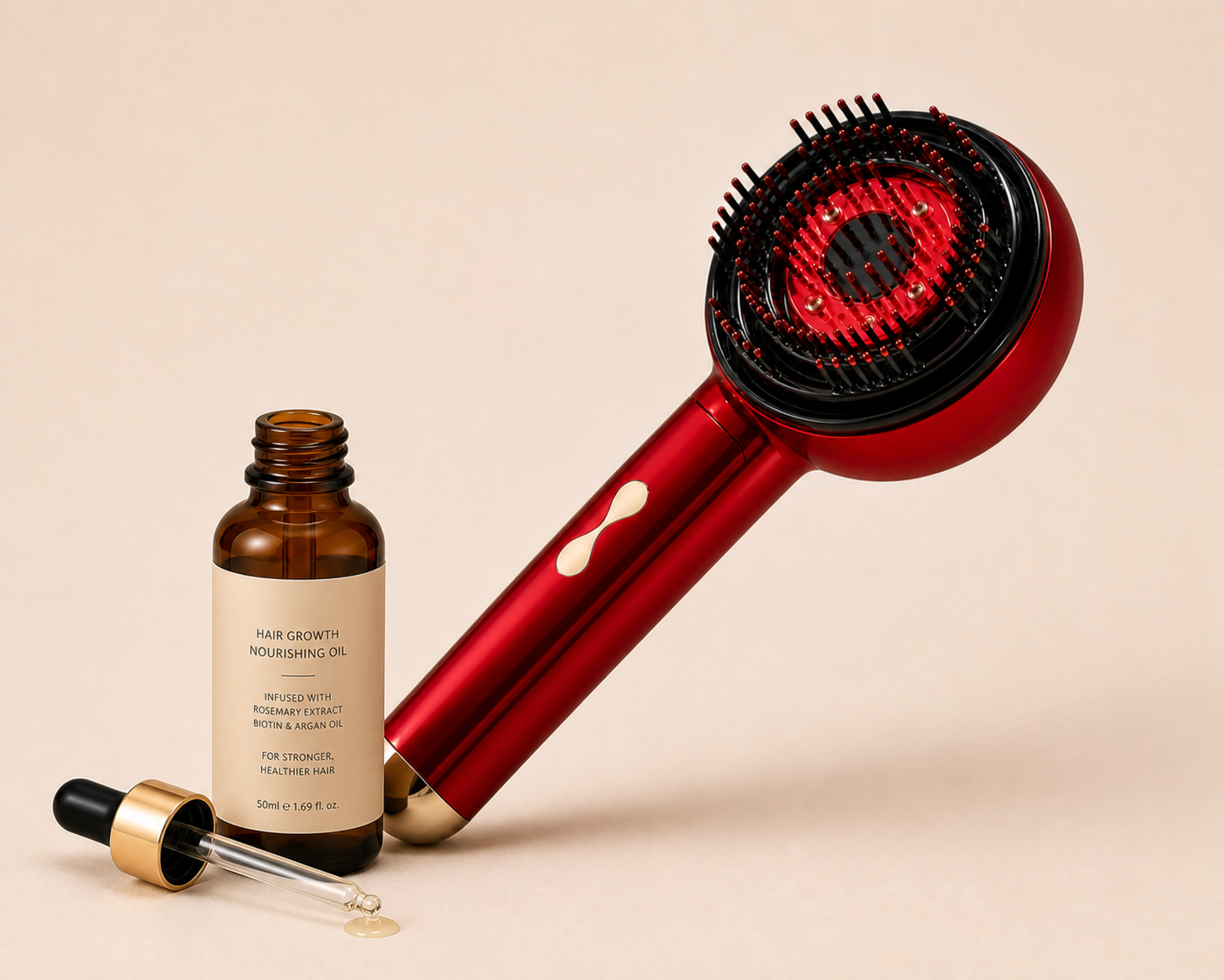 Revitalize Your Scalp with the Electric Scalp Vibration Massage Comb - Infrared Head Knead Massager for Hair Growth and Relaxation