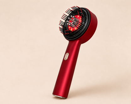 Electric Scalp Vibration Massage Comb Infrared Head Knead Massager Red Light Hair Growth Liquid Oil Applicator Anti-Hair Loss