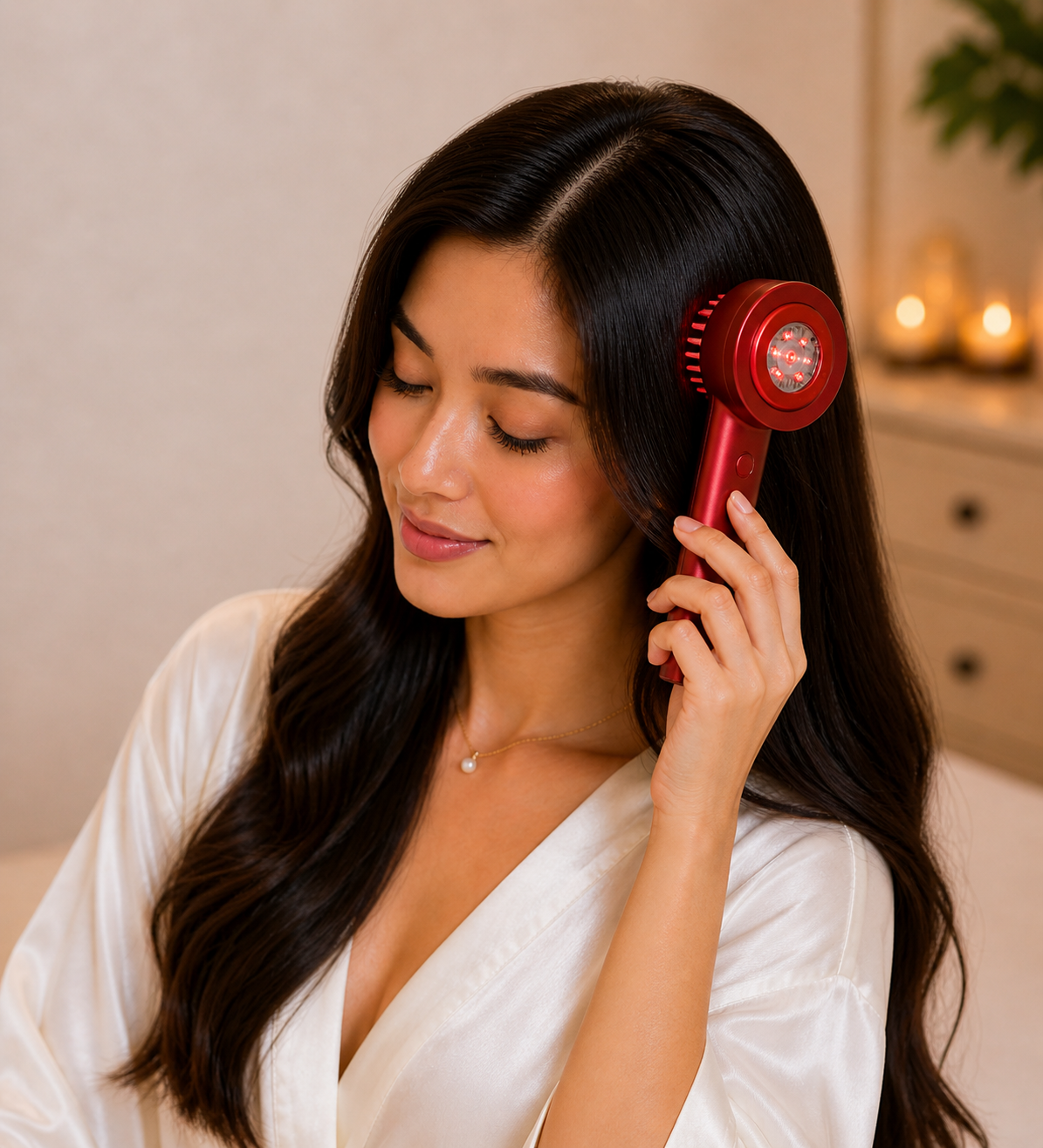 Revitalize Your Scalp with the Electric Scalp Vibration Massage Comb - Infrared Head Knead Massager for Hair Growth and Relaxation